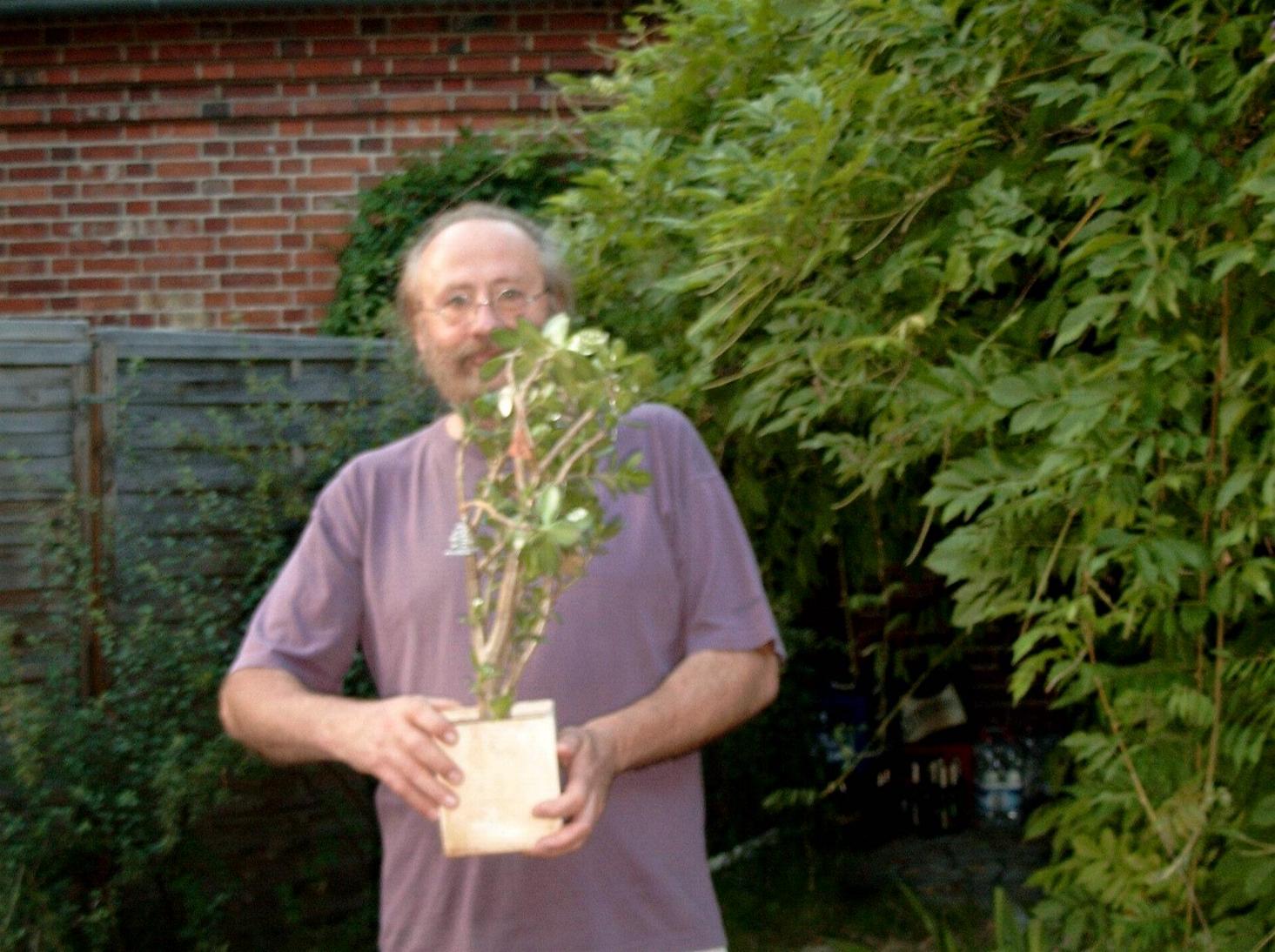 Jubilar mit Geldbaum